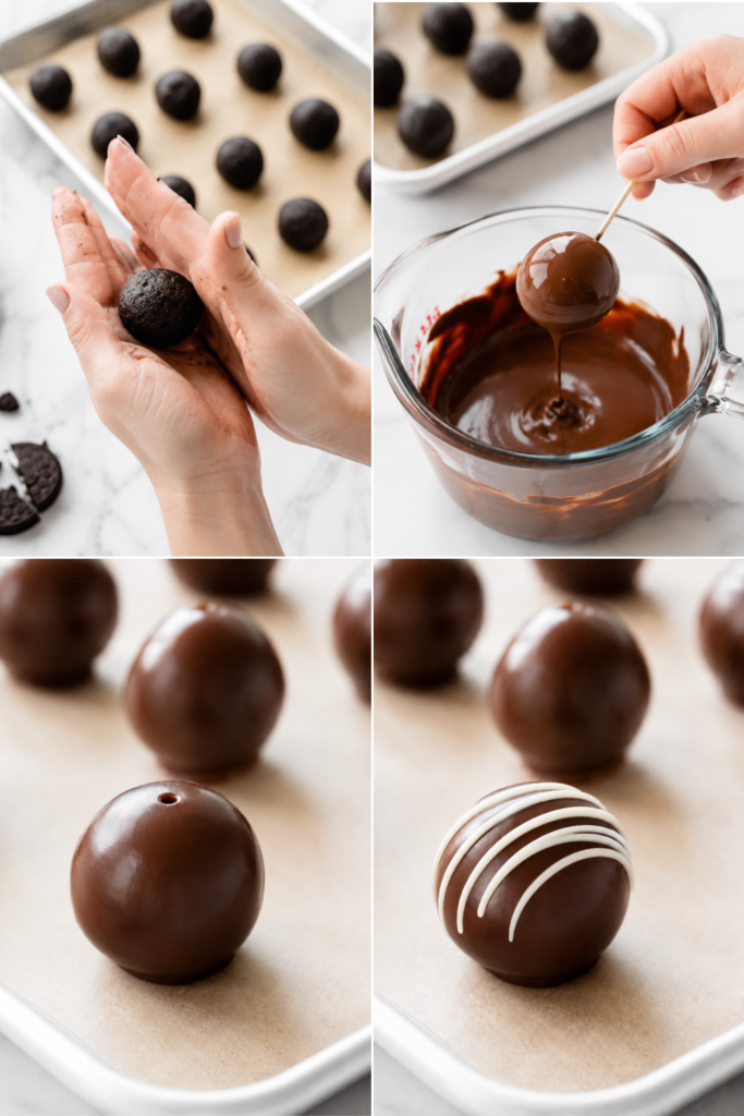 Oreo Truffles Dipped the Easy Way