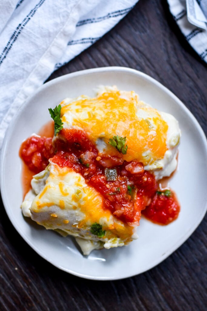 Sour Cream Chicken Enchiladas Made Easy: Create a satisfying meal with shredded chicken, soft tortillas, and a creamy sour cream twist.