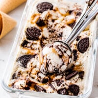 Easy Salted Caramel Oreo Ice Cream—No Machine Needed