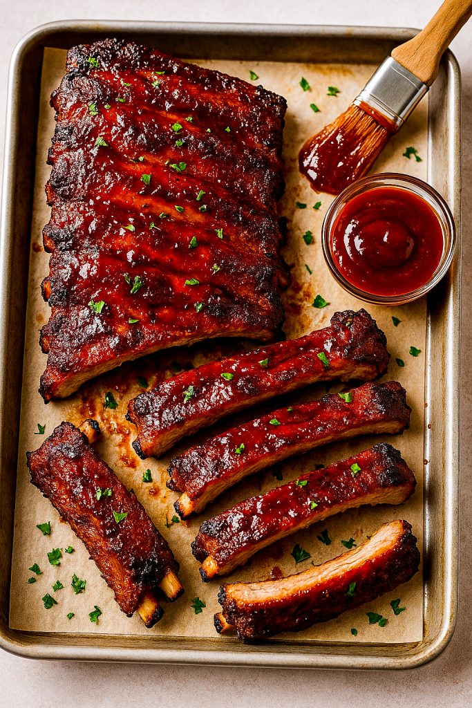 Make saucy, fall-off-the-bone BBQ ribs right in your oven! These tender, juicy ribs are ready fast — no smoker needed.