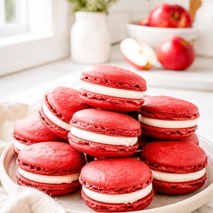 Apple Spice Italian Macarons