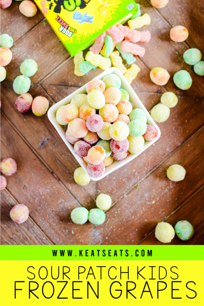 Sour Patch Frozen Grapes (Easy Jello Grapes Recipe!)