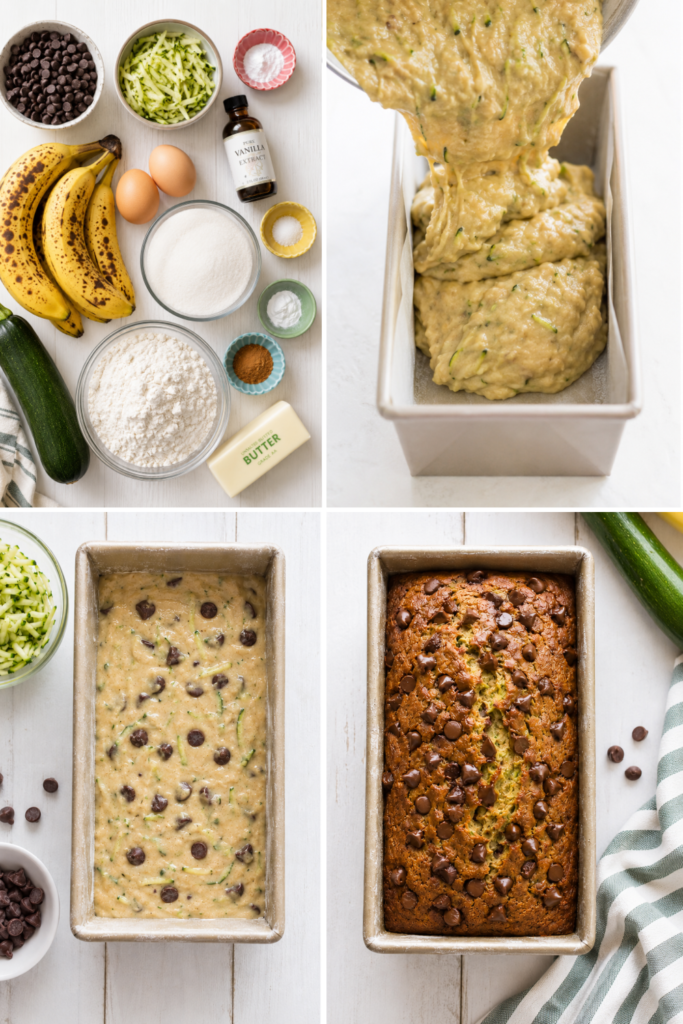 The Best Chocolate Chip Zucchini Banana Bread