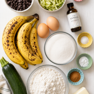 The Best Chocolate Chip Zucchini Banana Bread