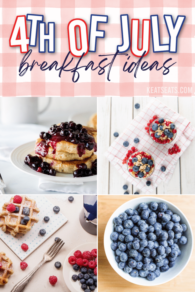 Looking for July breakfast inspiration? These red, white, and blue recipes are perfect for a patriotic 4th of July breakfast spread.