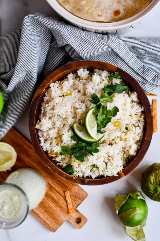 Bring restaurant flavors home with this fresh, zesty cilantro lime rice—perfect for any meal!