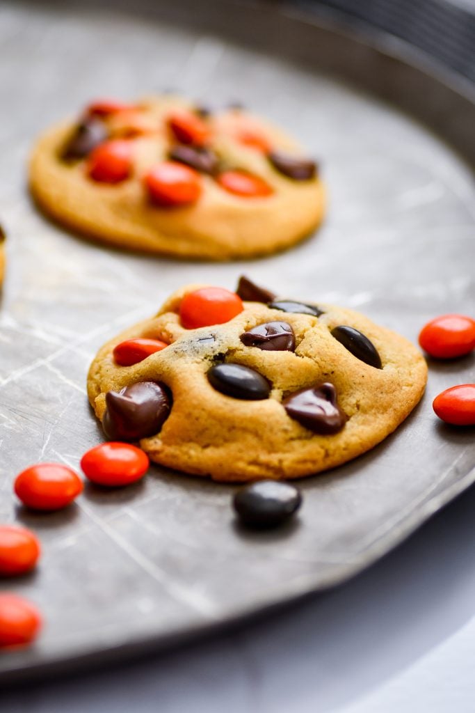 The secret to ultra-soft, bakery-style M&M cookies that stay chewy for days — made with instant pudding mix!