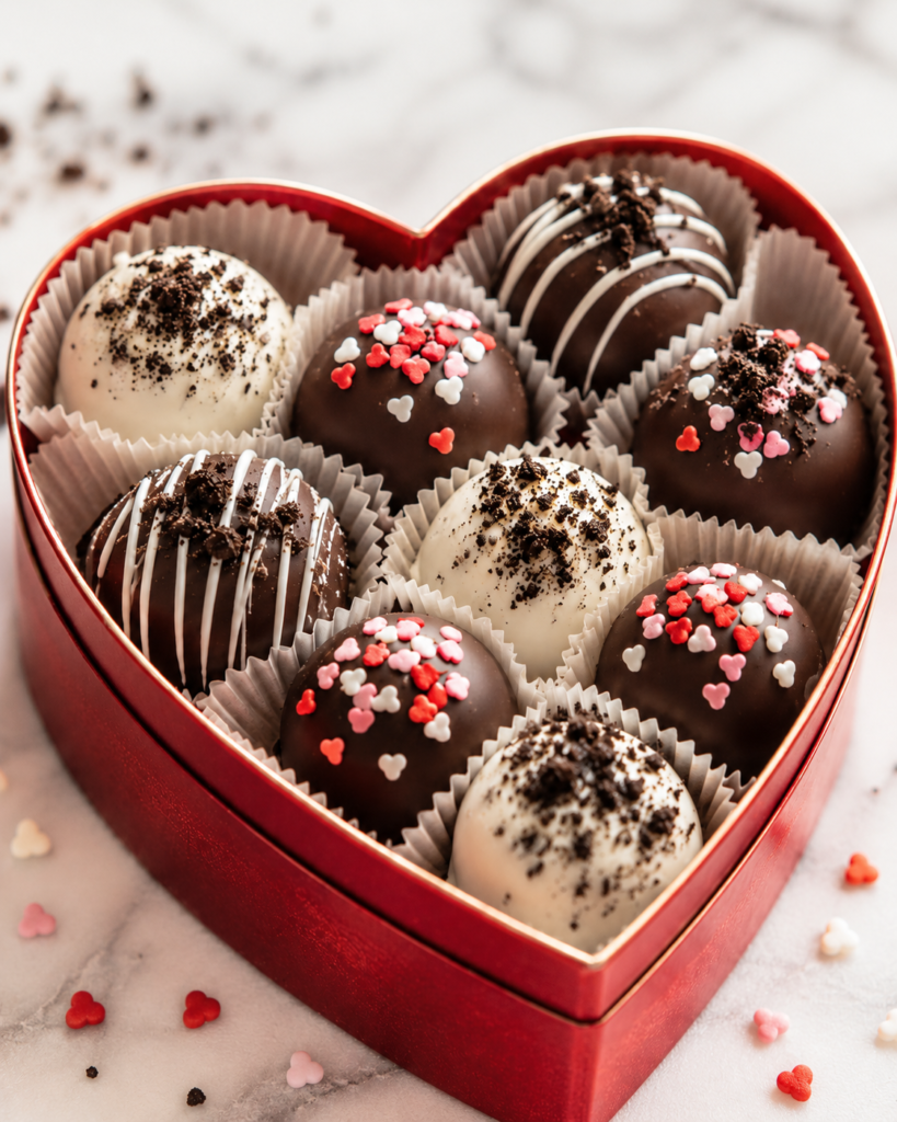 Easy Valentine Oreo Balls